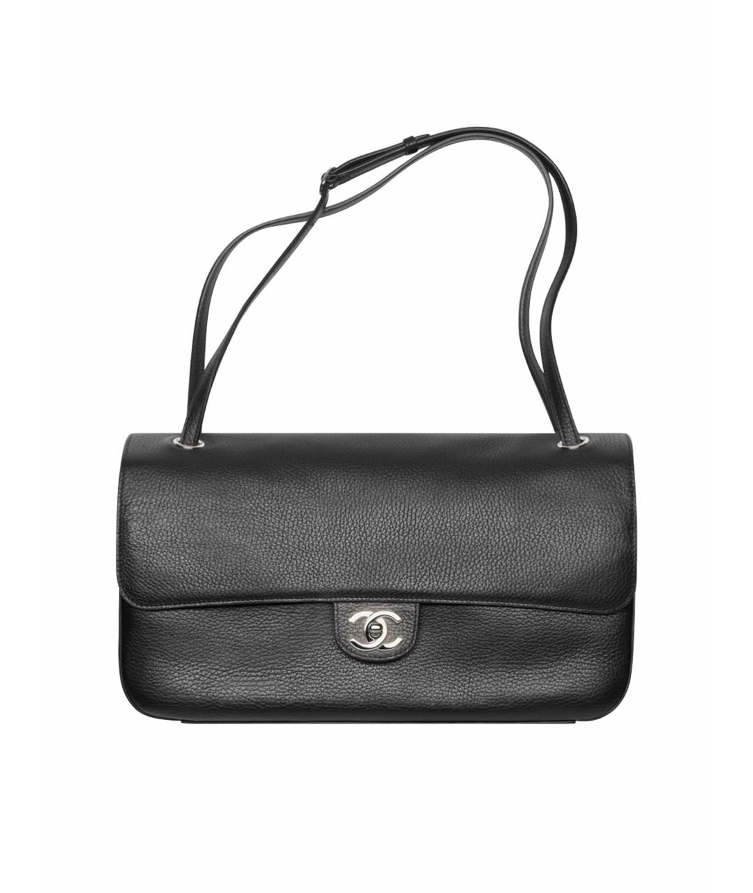 CHANEL Черная кожаная сумка тоут, фото 1