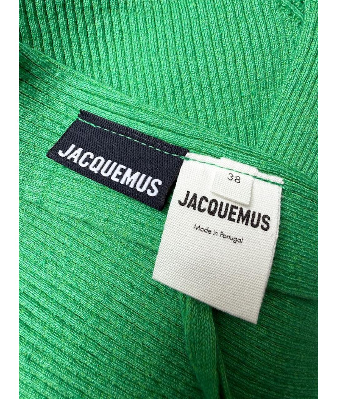 JACQUEMUS Зеленая майка, фото 3