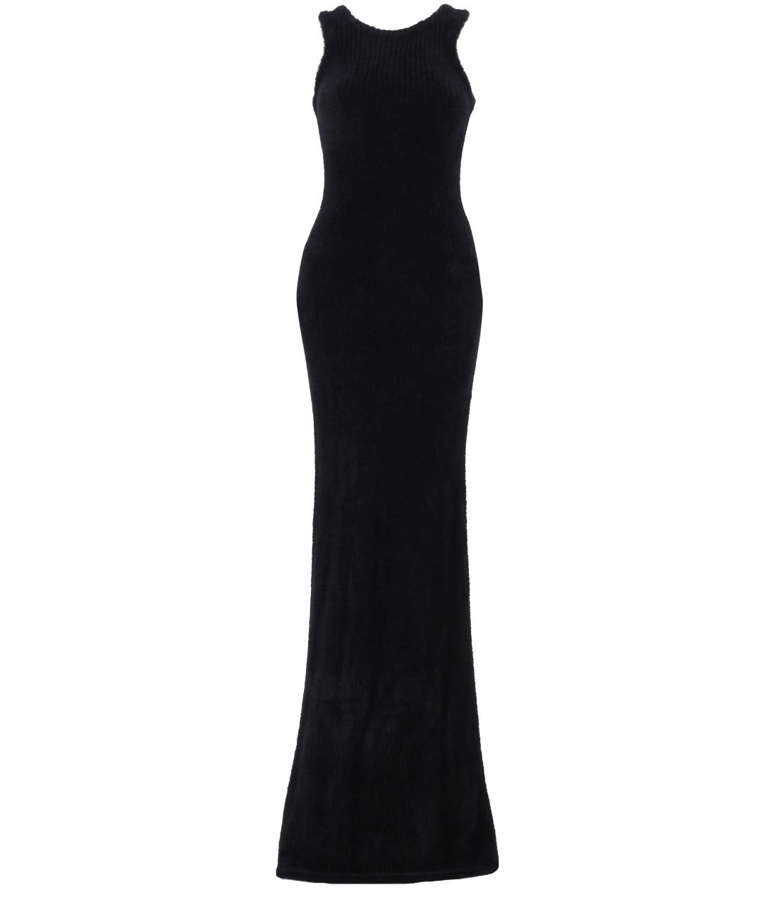 SAINT LAURENT Черное полиамидовое вечернее платье, фото 1