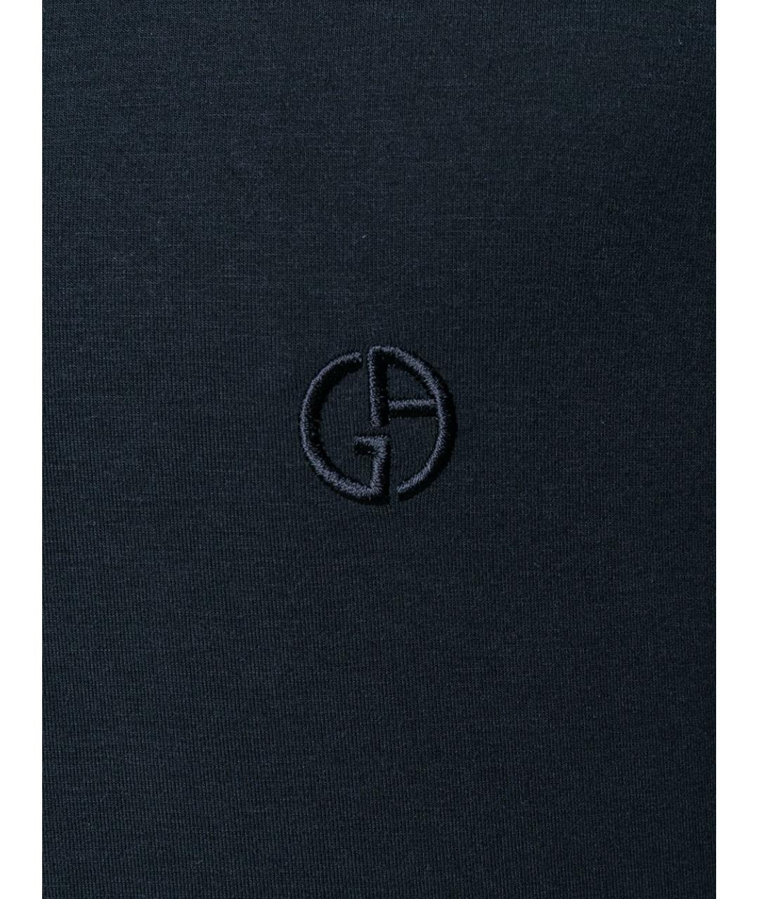 GIORGIO ARMANI Синяя вискозная футболка, фото 5