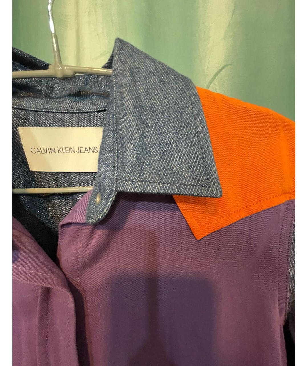 CALVIN KLEIN Мульти хлопковая рубашка, фото 3