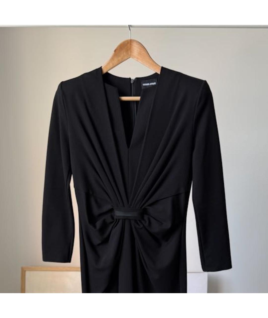 GIORGIO ARMANI Черное повседневное платье, фото 3