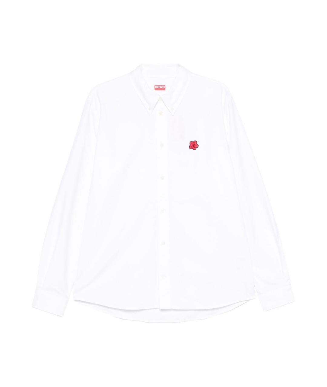KENZO Белая хлопковая кэжуал рубашка, фото 1