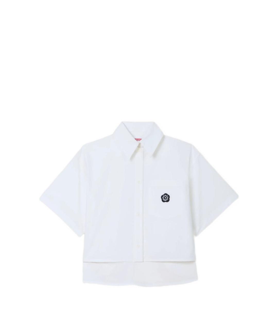 KENZO Белая хлопковая рубашка, фото 1
