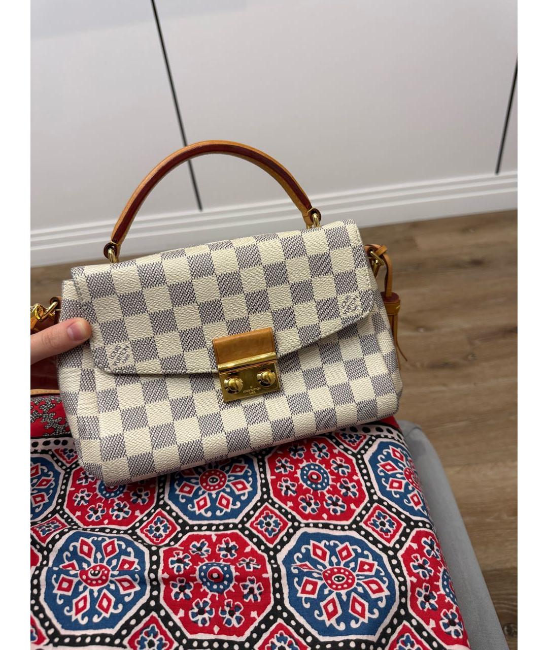 LOUIS VUITTON Белая сумка с короткими ручками, фото 3