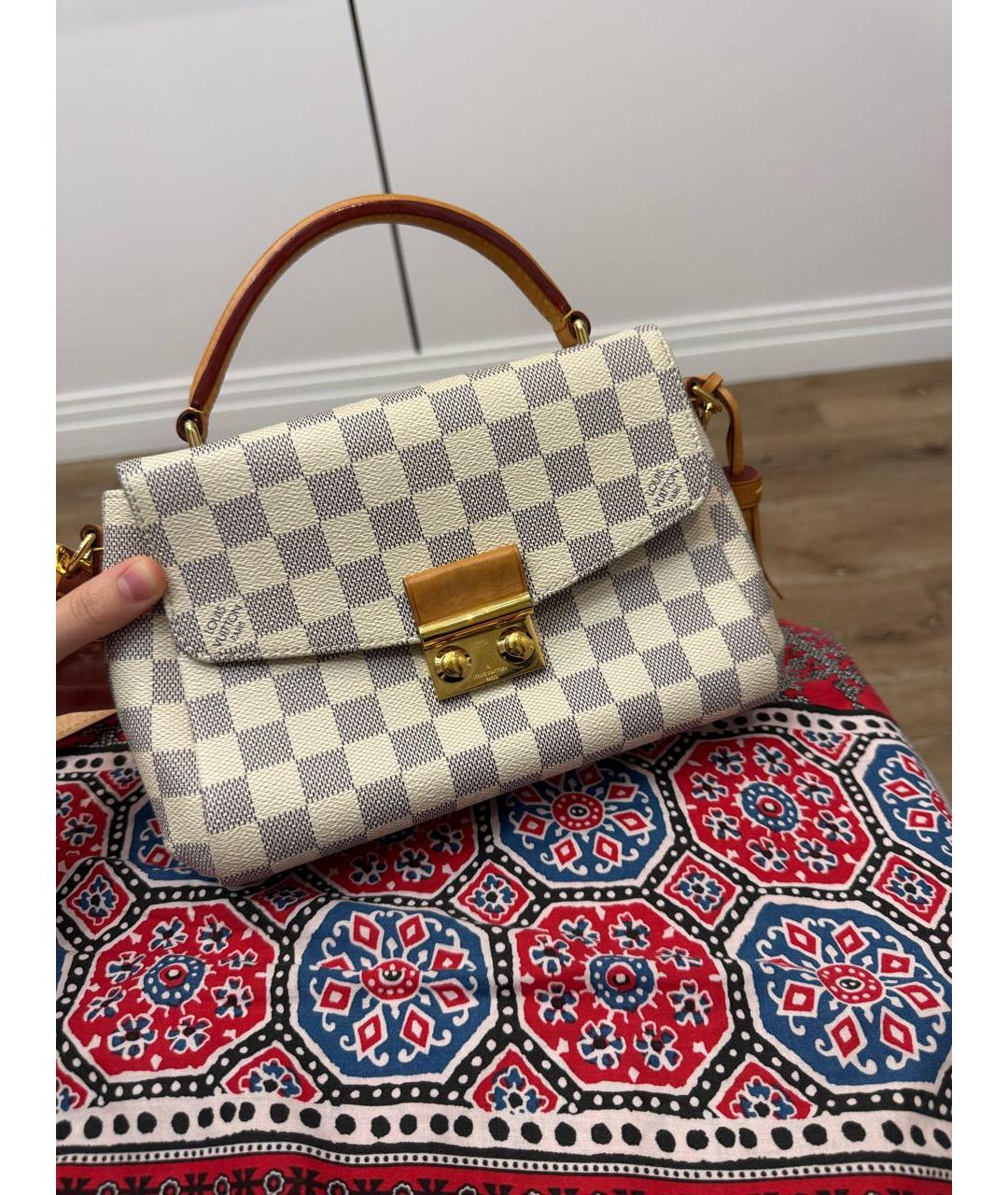 LOUIS VUITTON Белая сумка с короткими ручками, фото 4