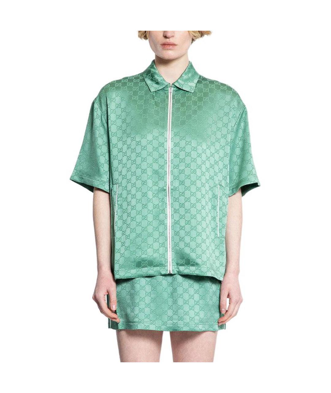 GUCCI Зеленая рубашка, фото 5