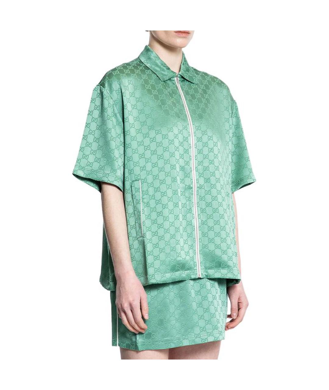GUCCI Зеленая рубашка, фото 3