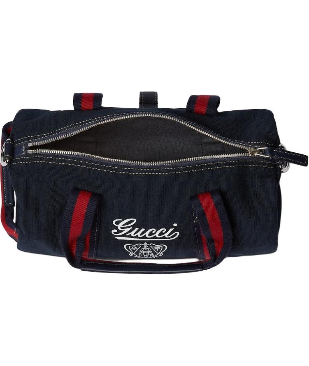 GUCCI Темно-синяя канва сумка на плечо, фото 5