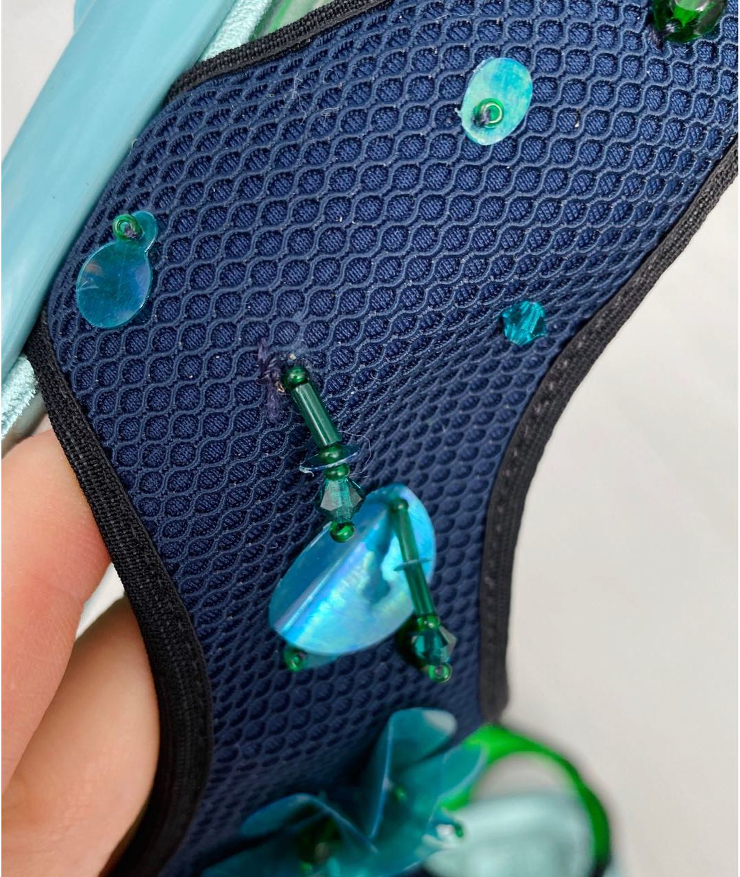 CHRISTIAN DIOR PRE-OWNED Синие синтетические сандалии, фото 6