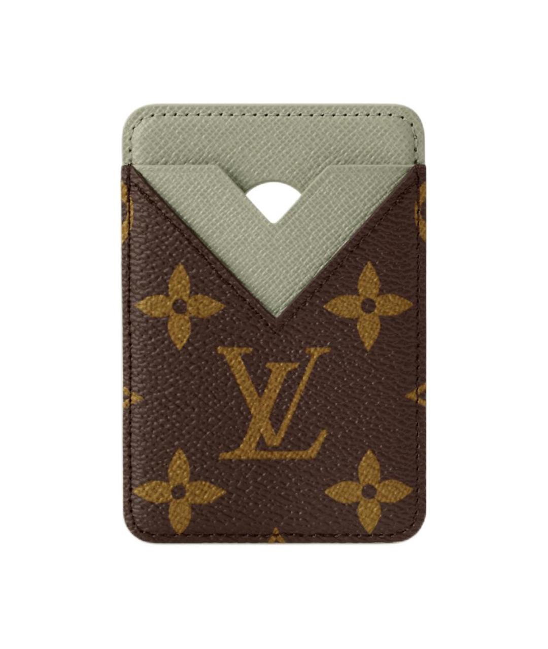 LOUIS VUITTON Коричневый кардхолдер, фото 1