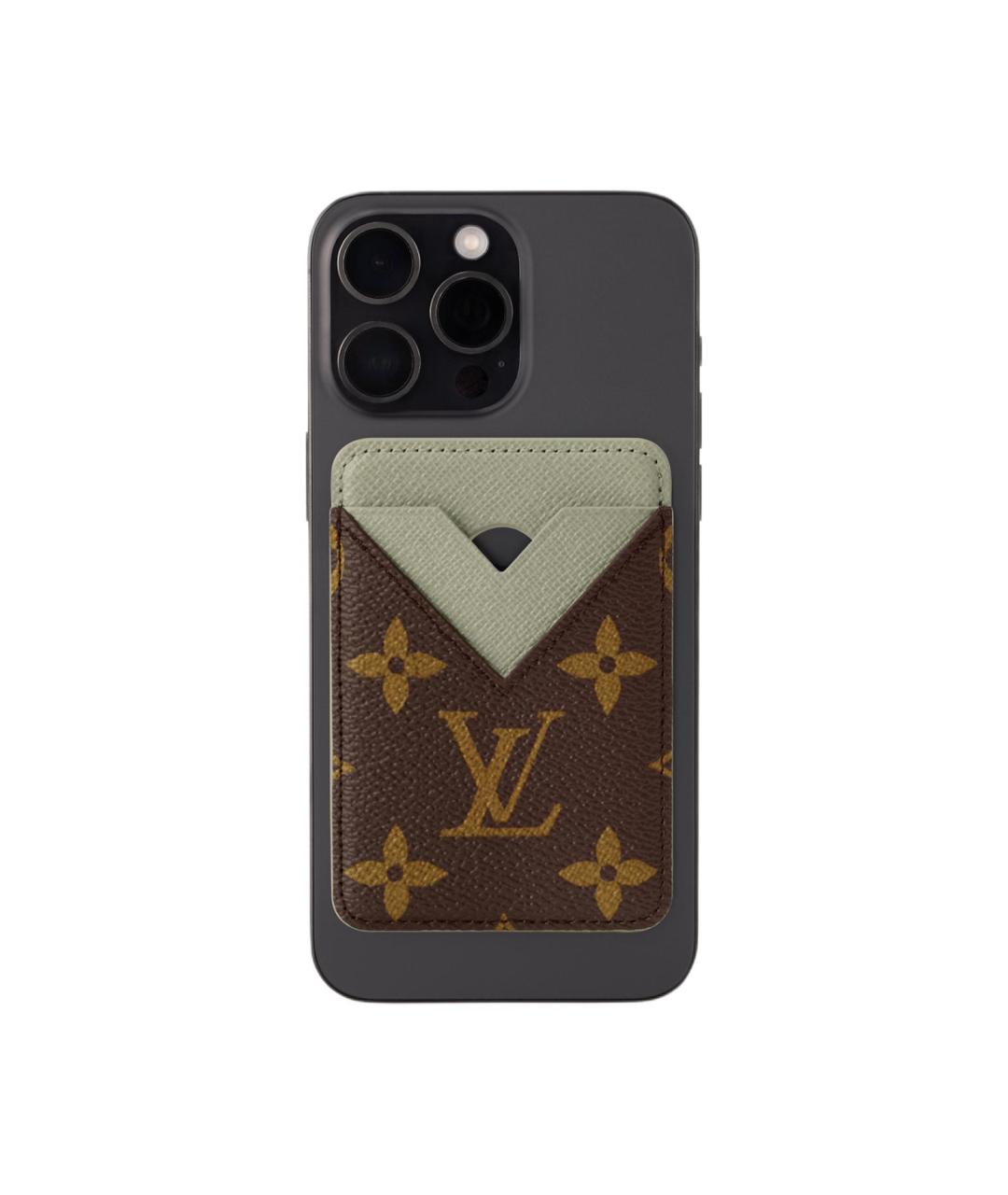LOUIS VUITTON Коричневый кардхолдер, фото 5