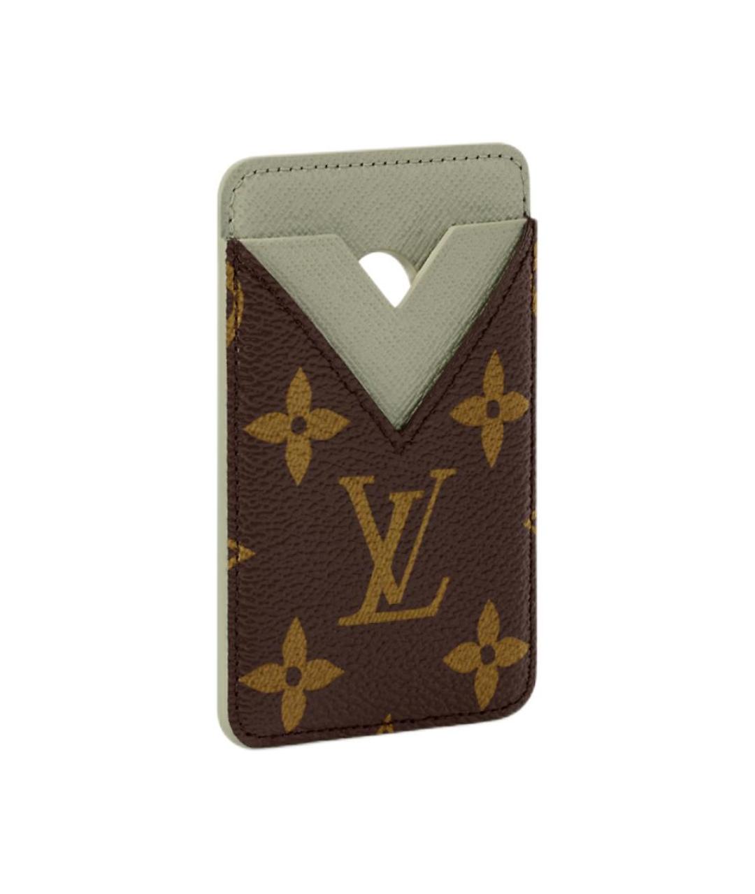 LOUIS VUITTON Коричневый кардхолдер, фото 2