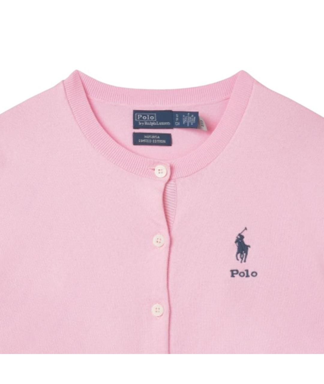 POLO RALPH LAUREN Розовый кардиган, фото 5