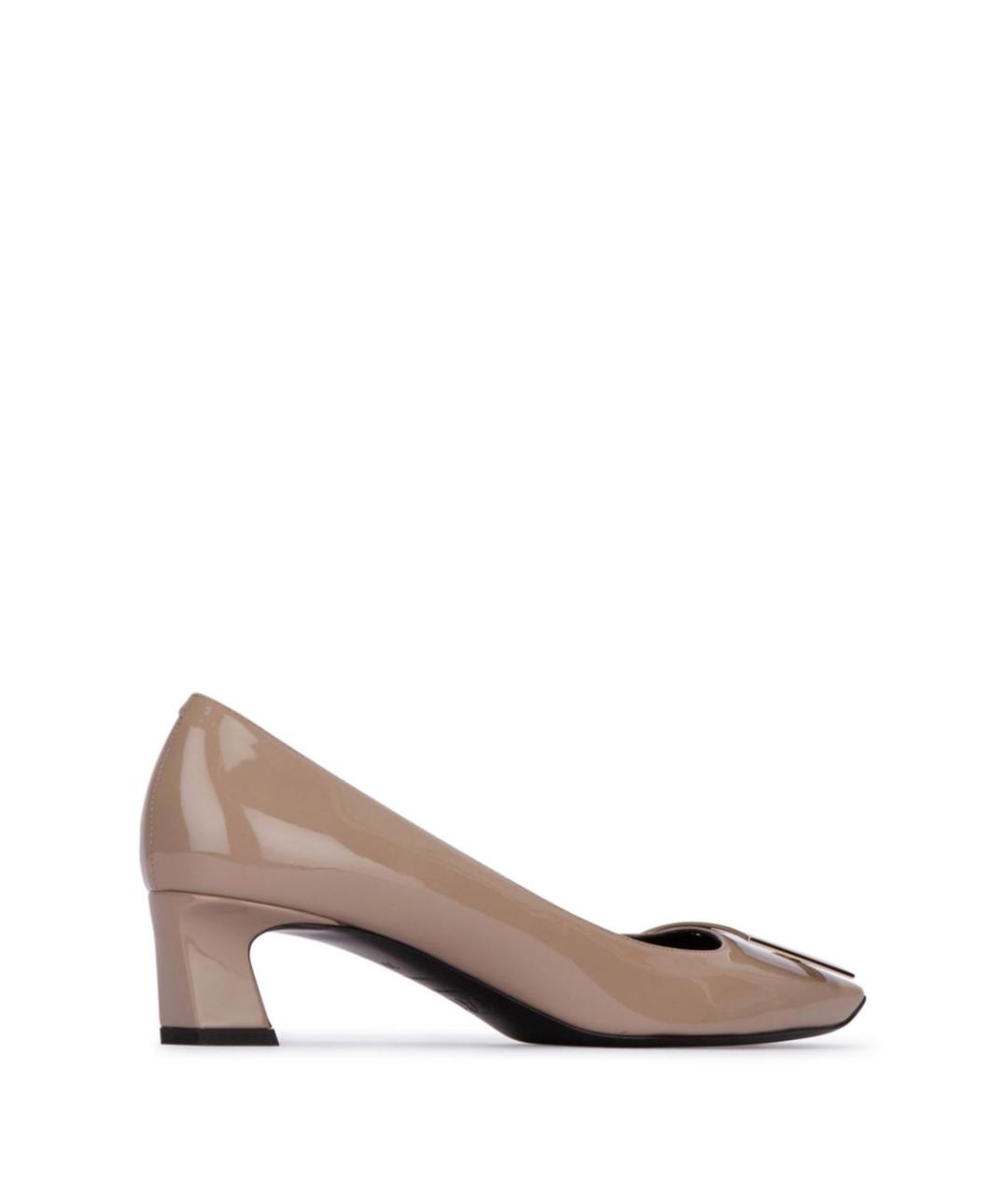 ROGER VIVIER Бежевые кожаные туфли, фото 3