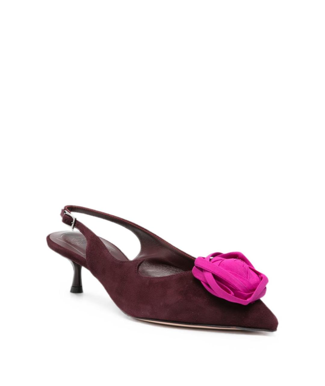 ROGER VIVIER Коричневые замшевые туфли, фото 3