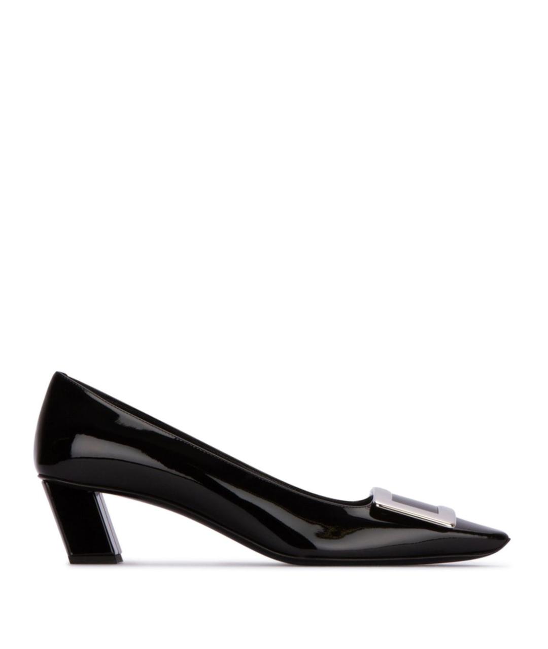ROGER VIVIER Черные кожаные туфли, фото 1