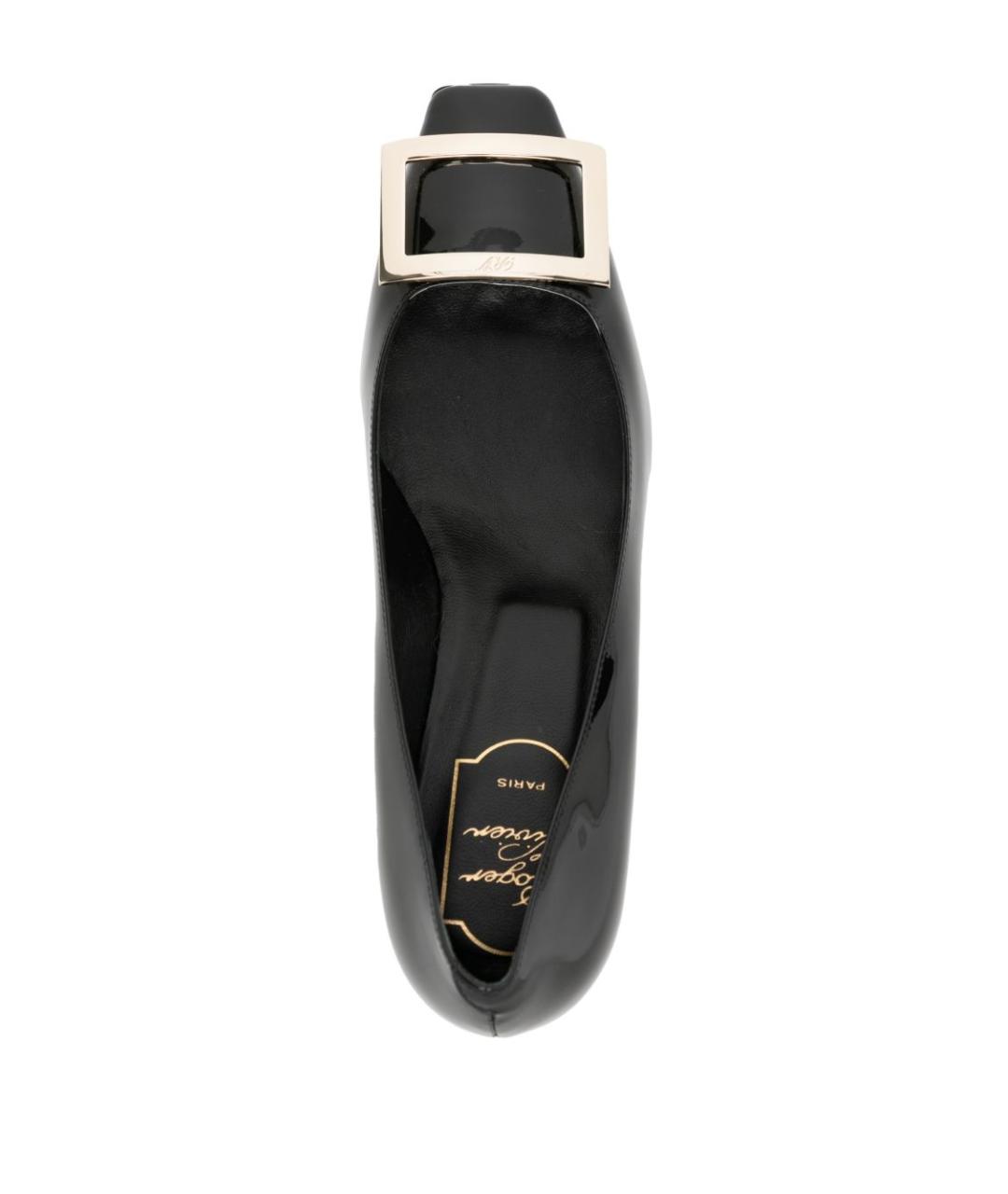 ROGER VIVIER Черные кожаные туфли, фото 2