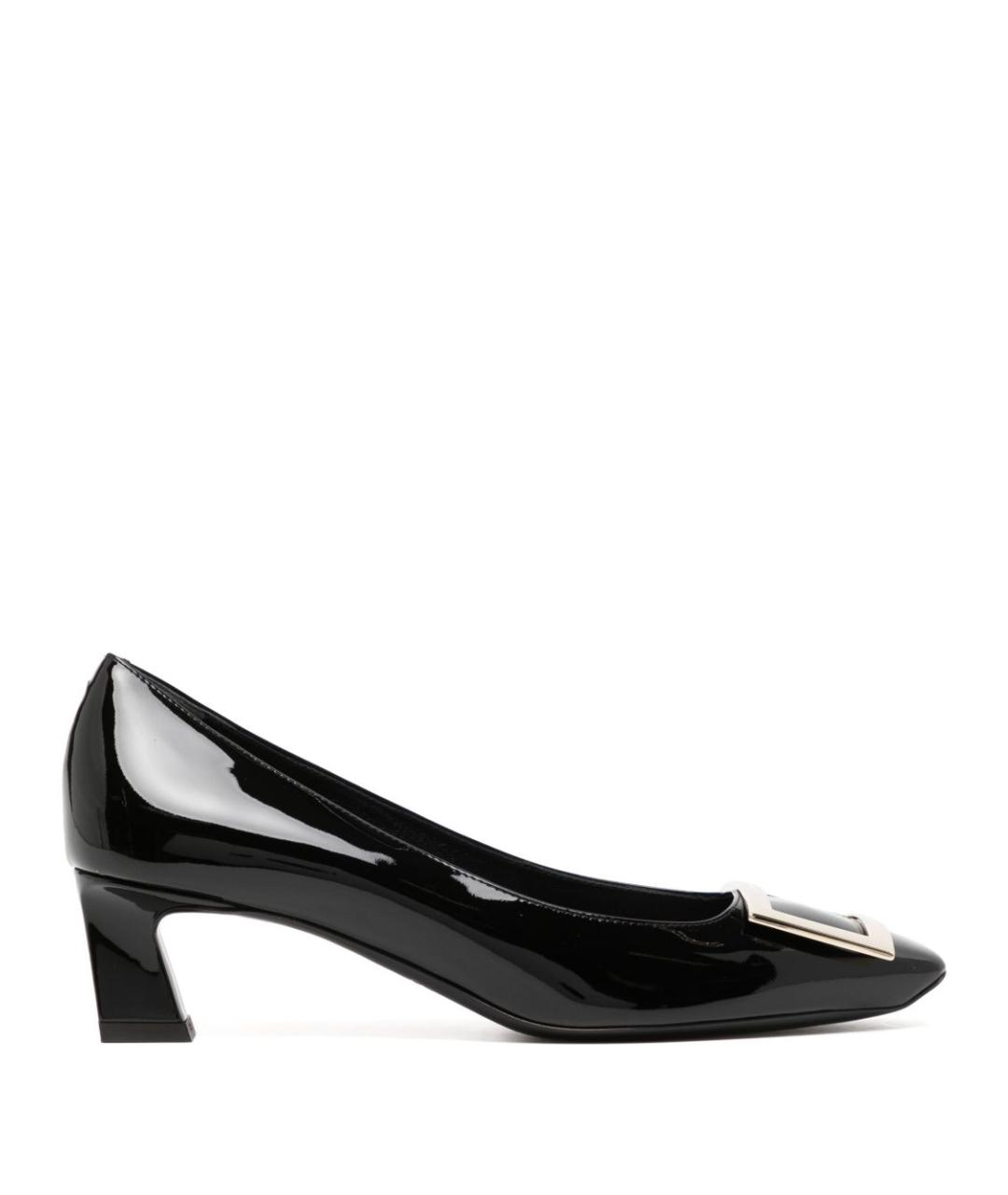 ROGER VIVIER Черные кожаные туфли, фото 1