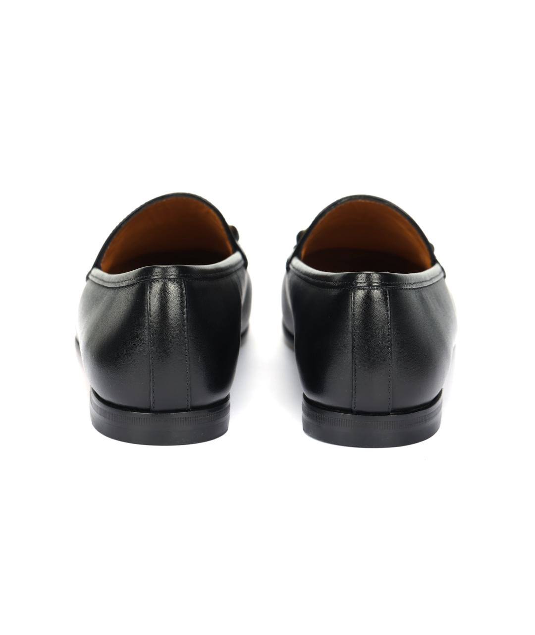 GUCCI Черные кожаные лоферы, фото 4