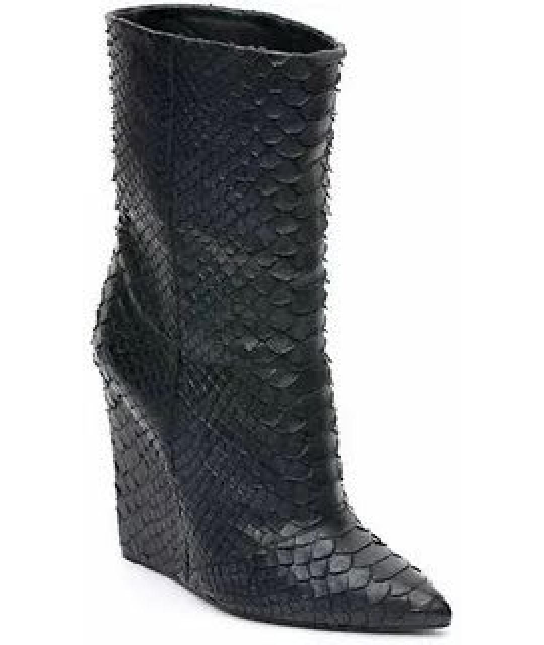 GIUSEPPE ZANOTTI DESIGN Черные кожаные ботильоны, фото 5
