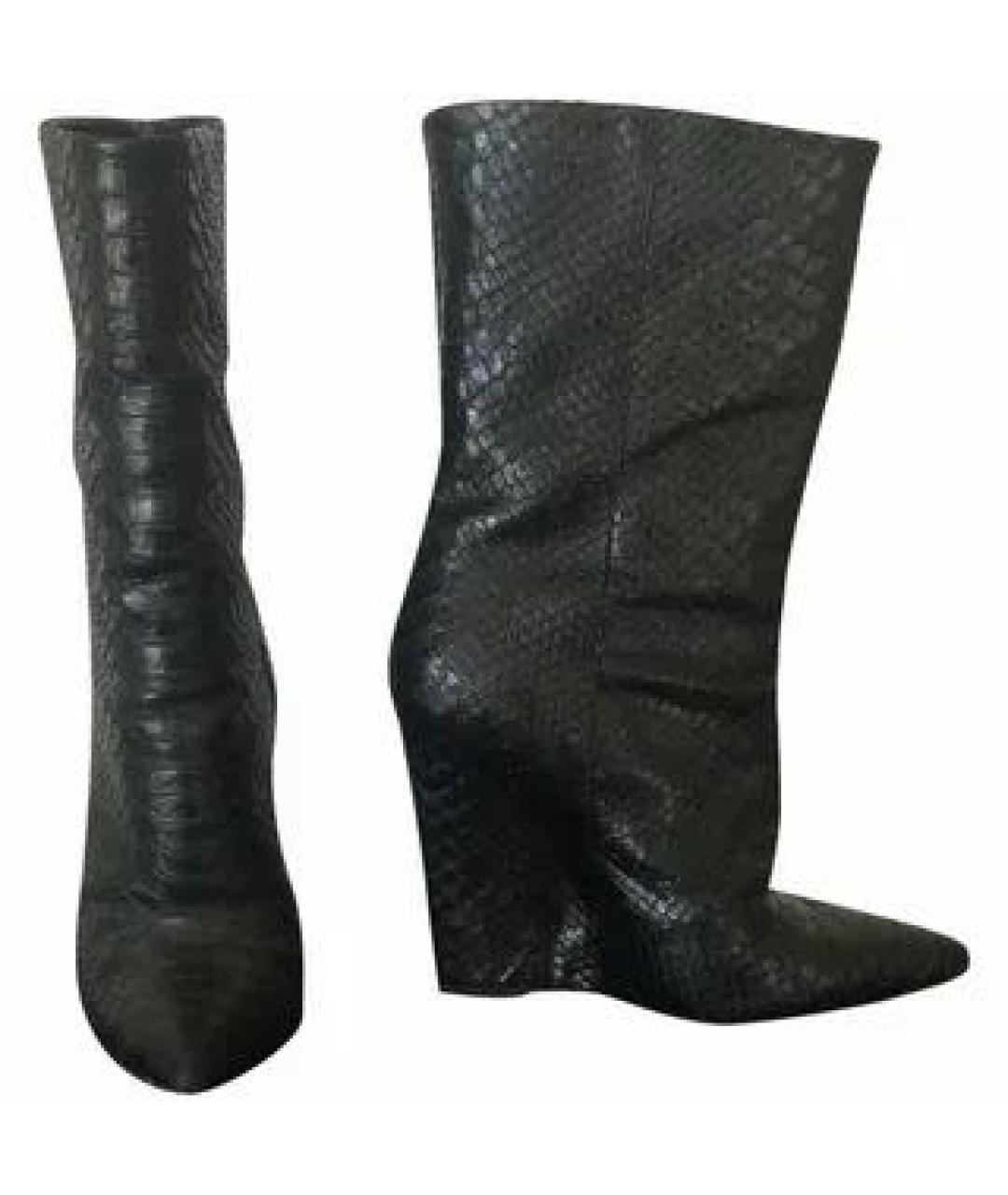 GIUSEPPE ZANOTTI DESIGN Черные кожаные ботильоны, фото 4