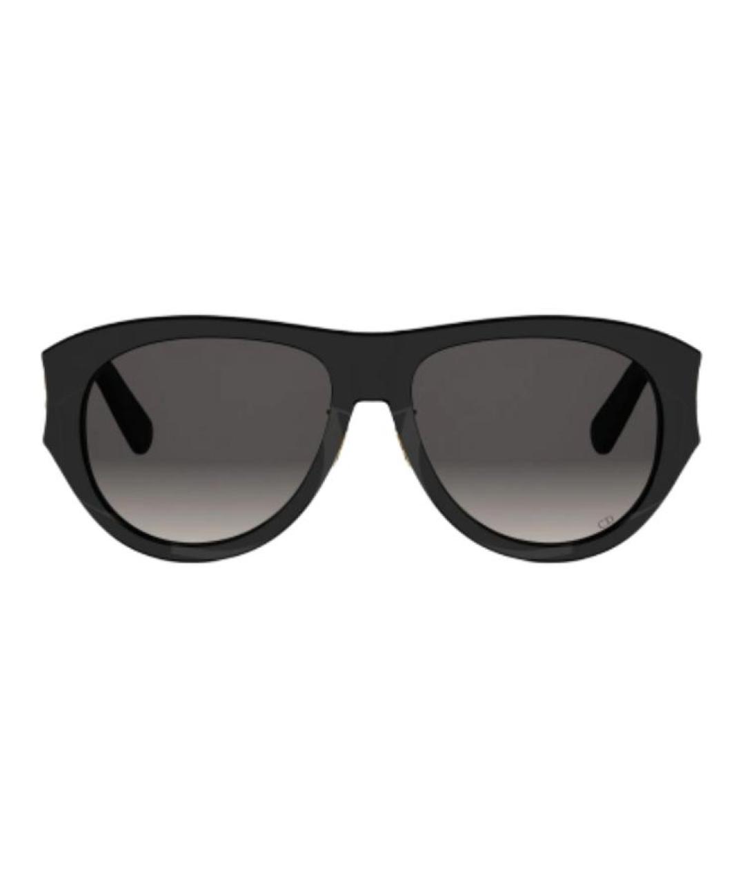 CHRISTIAN DIOR Черные пластиковые солнцезащитные очки, фото 2