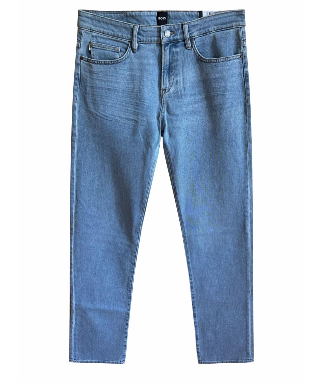 HUGO BOSS Голубые хлопковые джинсы скинни, фото 1