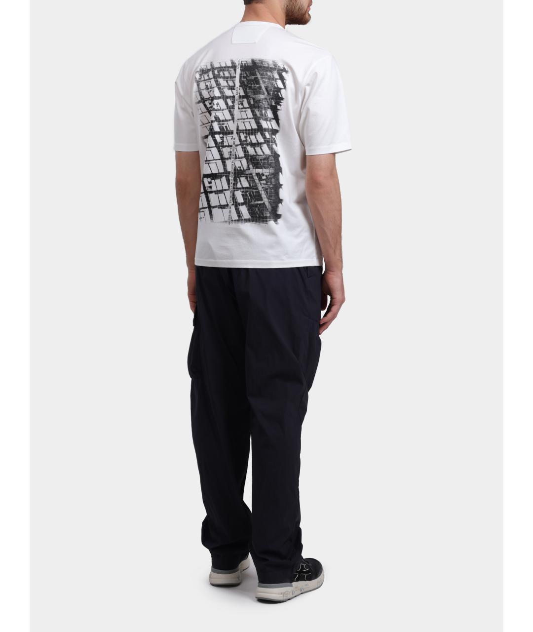 CP COMPANY Белая хлопковая футболка, фото 5