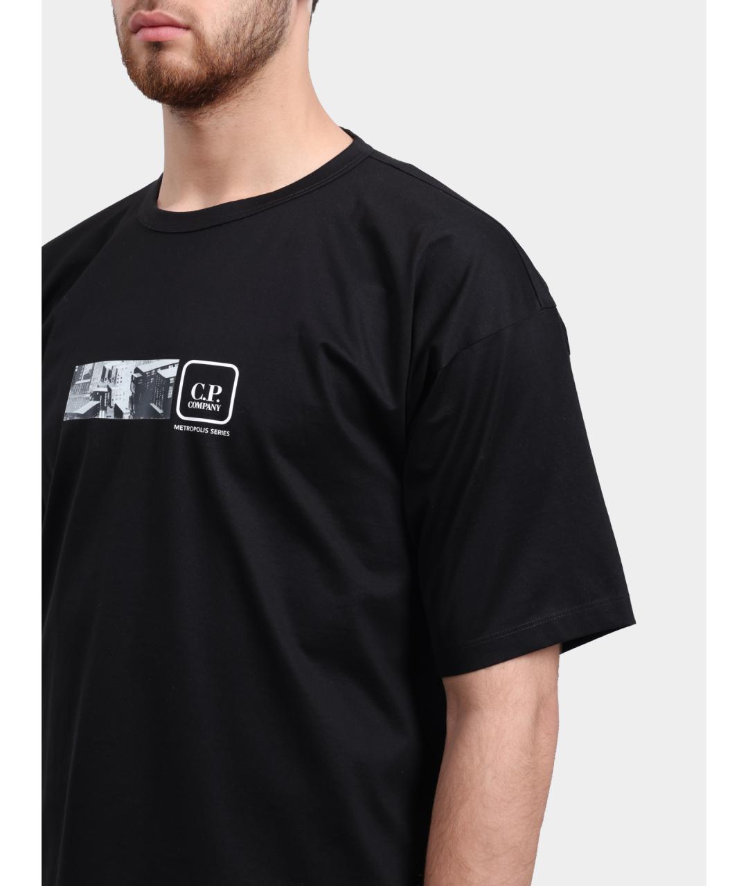 CP COMPANY Черная футболка, фото 4