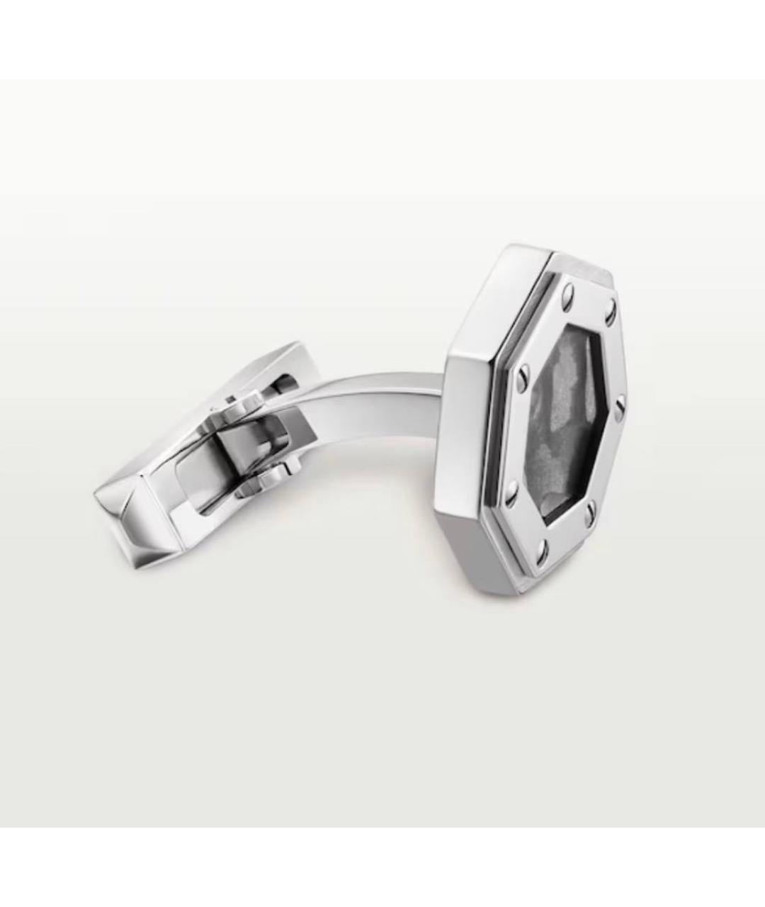 CARTIER Серые серебряные запонки, фото 5