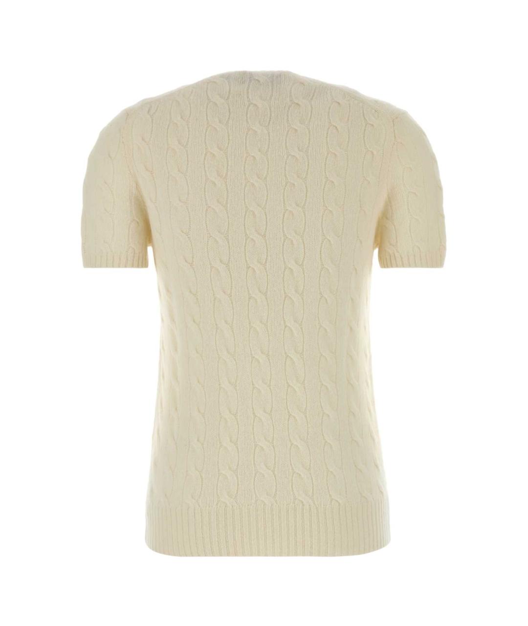 POLO RALPH LAUREN Желтый кашемировый джемпер / свитер, фото 2