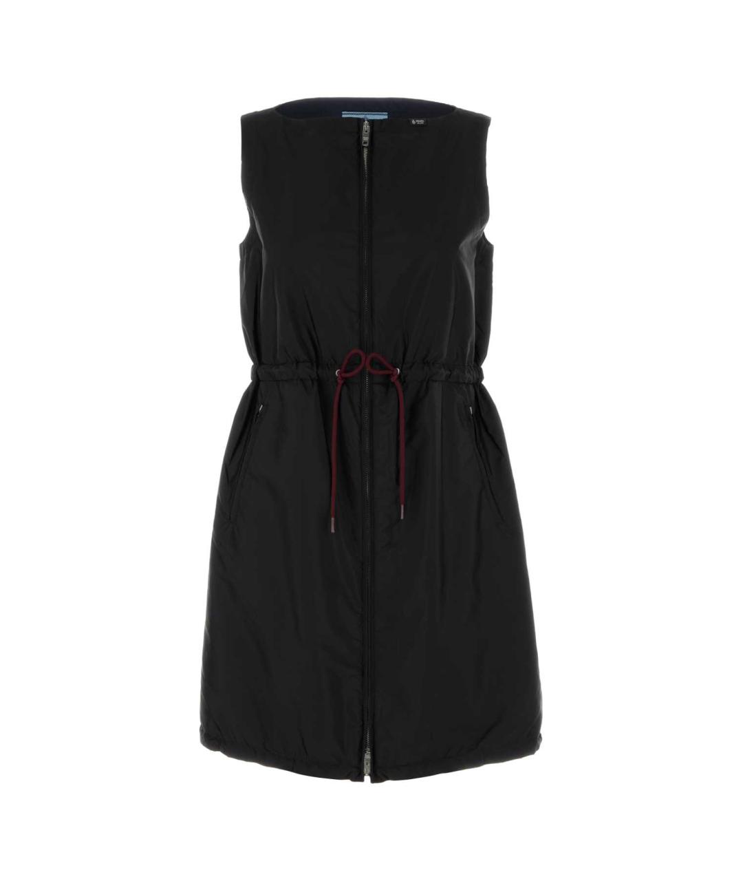 PRADA Черное нейлоновое повседневное платье, фото 1