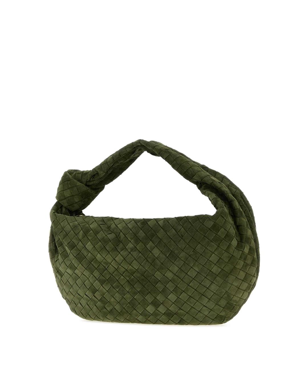 BOTTEGA VENETA Зеленая замшевая сумка через плечо, фото 2