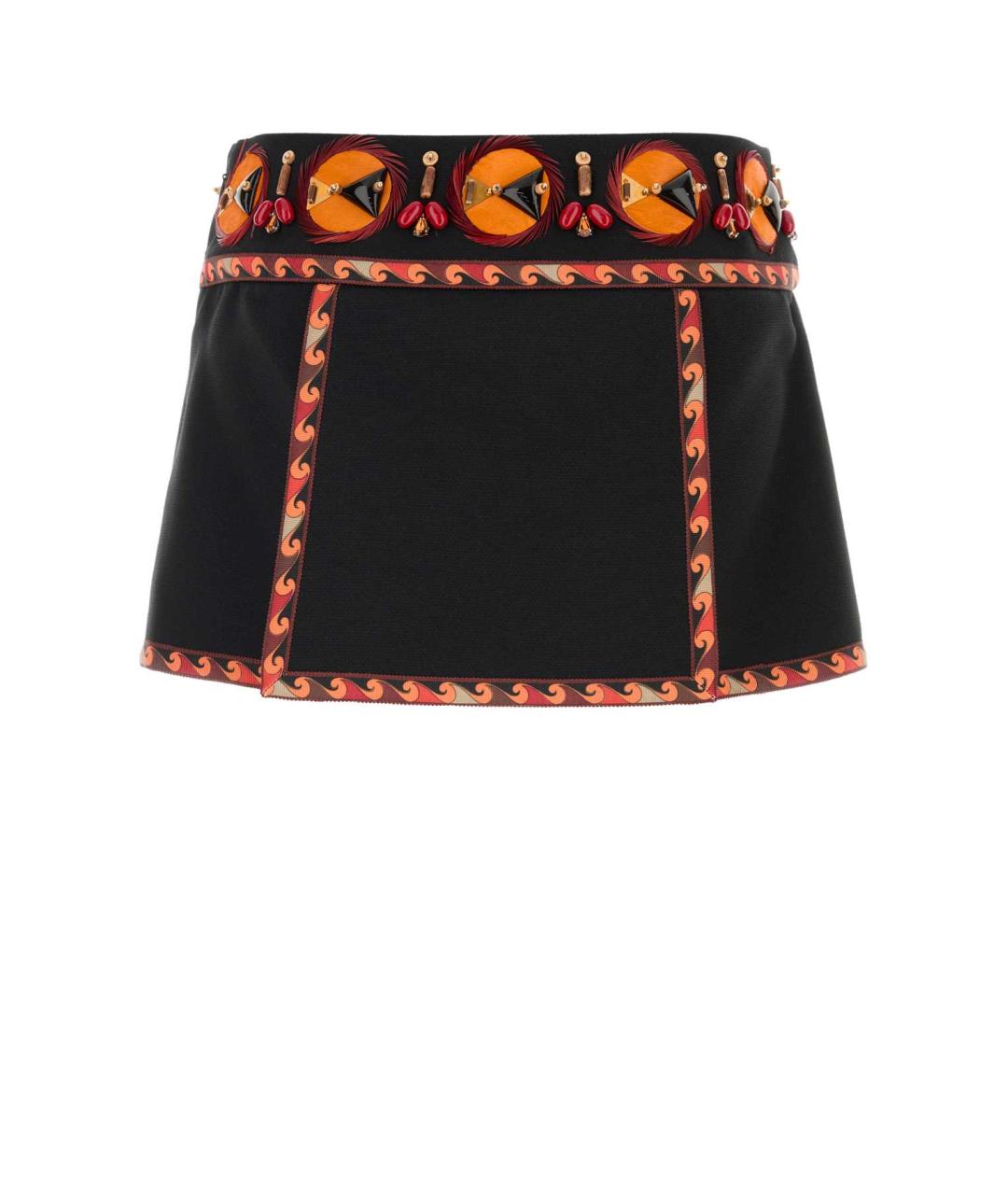 EMILIO PUCCI Мульти хлопковая юбка мини, фото 2