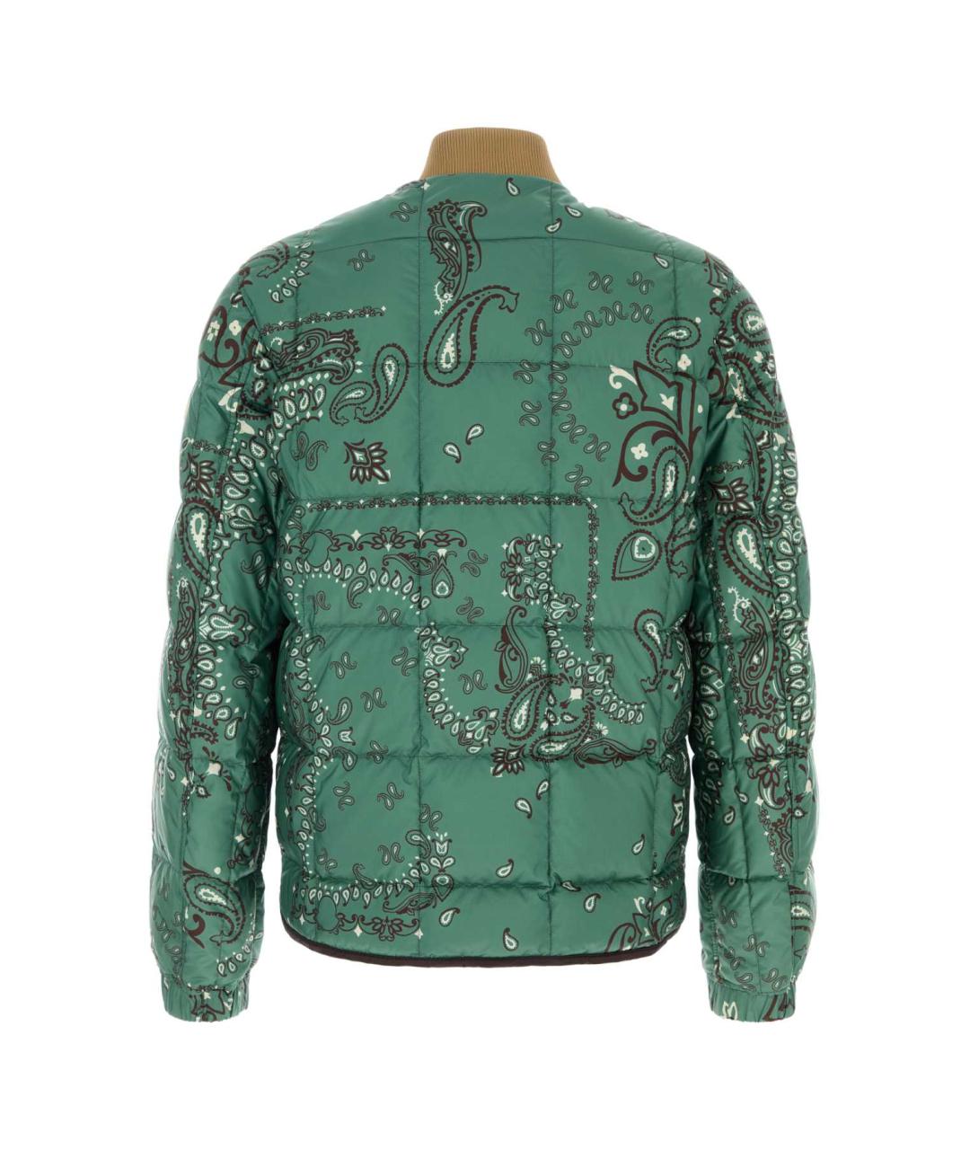 MONCLER Зеленая полиэстеровая куртка, фото 2