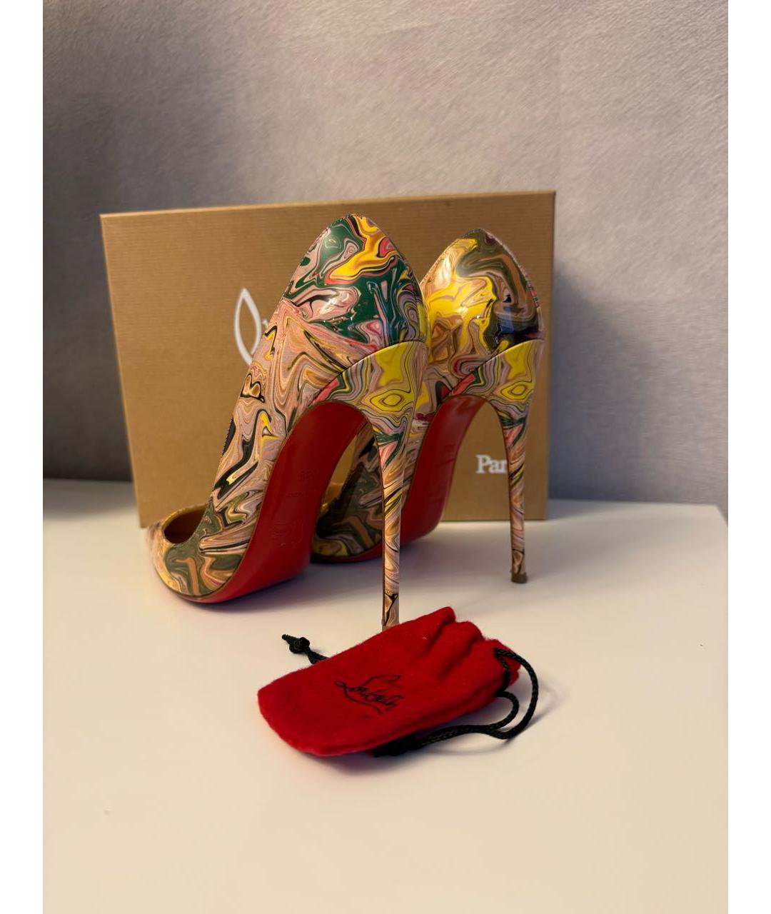 CHRISTIAN LOUBOUTIN Мульти кожаные туфли, фото 2