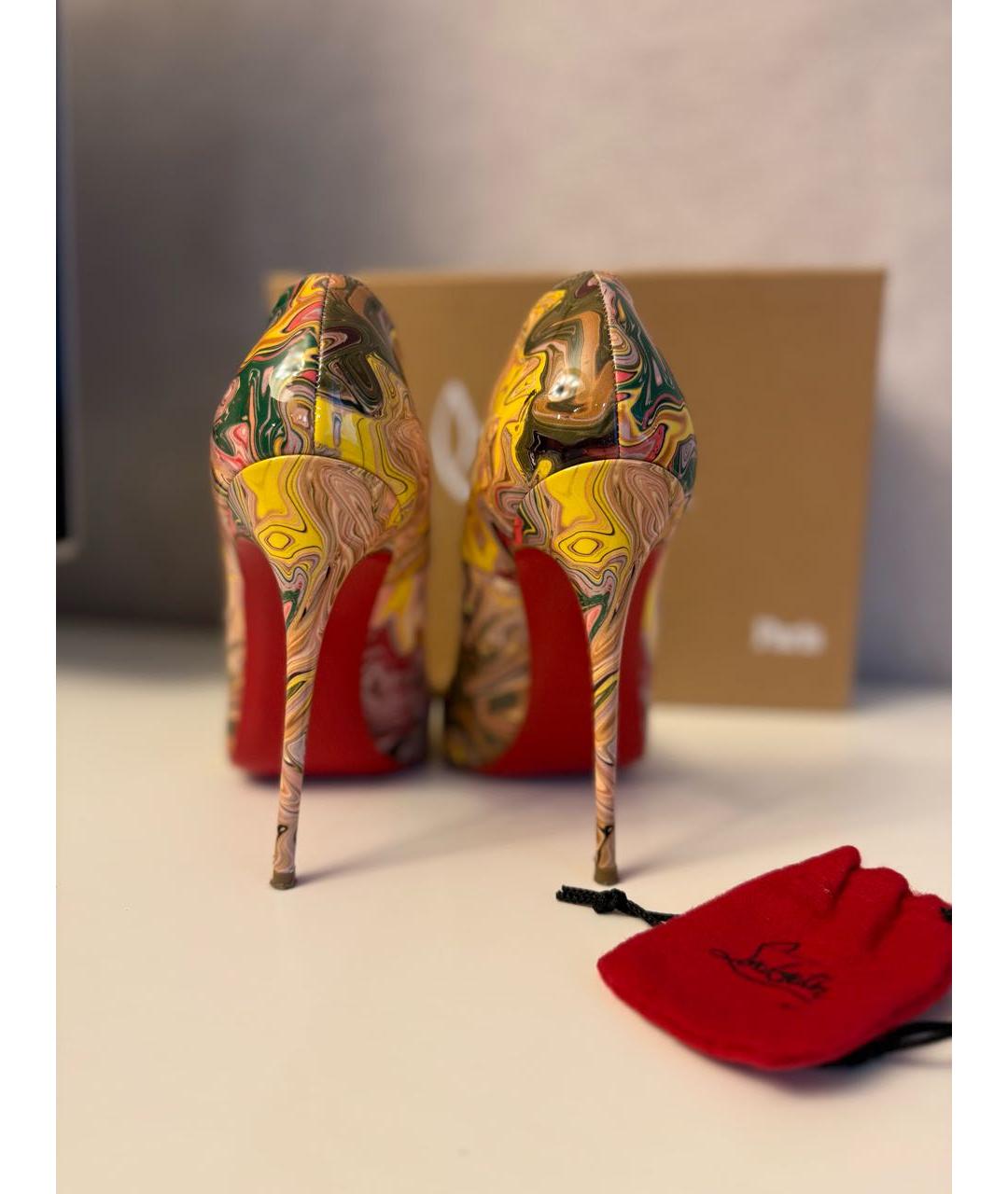 CHRISTIAN LOUBOUTIN Мульти кожаные туфли, фото 4