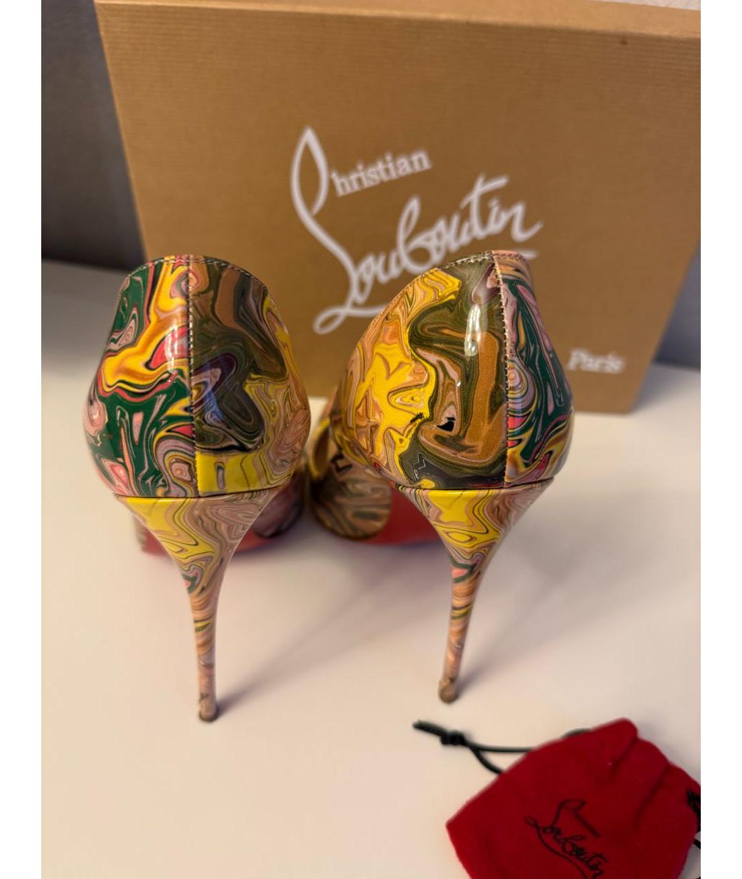 CHRISTIAN LOUBOUTIN Мульти кожаные туфли, фото 5