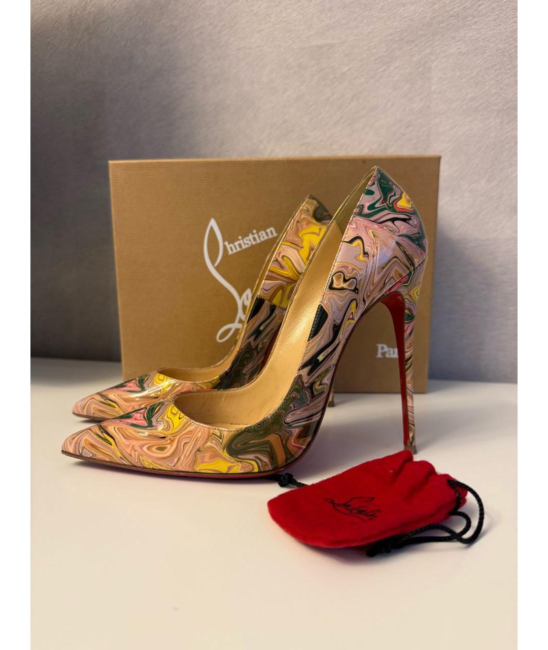 CHRISTIAN LOUBOUTIN Мульти кожаные туфли, фото 7
