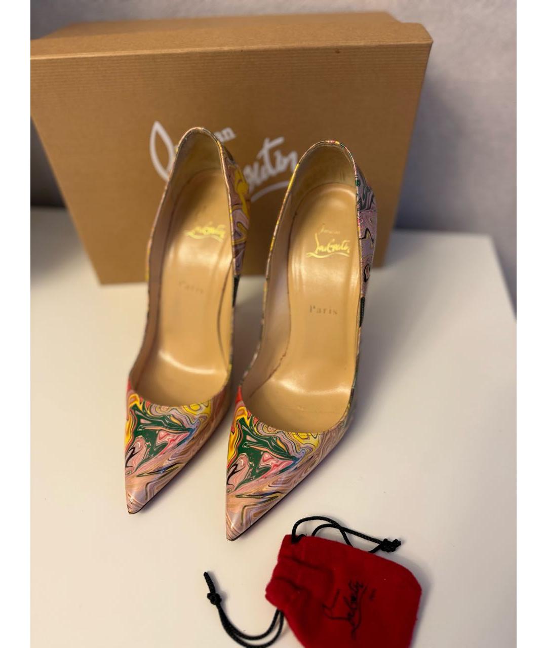 CHRISTIAN LOUBOUTIN Мульти кожаные туфли, фото 6