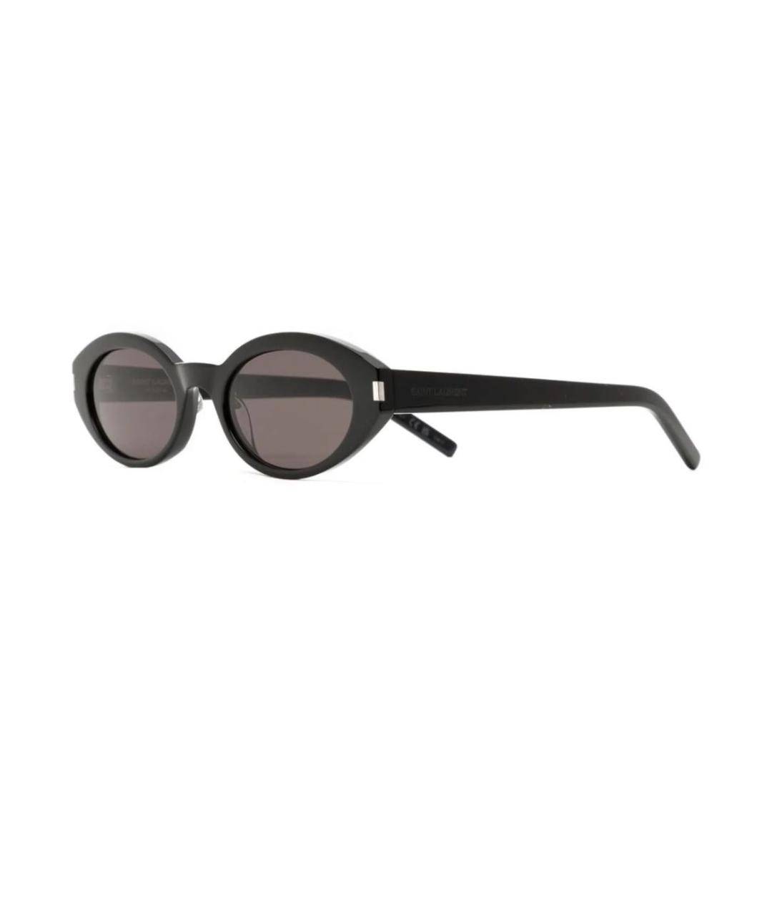 SAINT LAURENT Черные пластиковые солнцезащитные очки, фото 2
