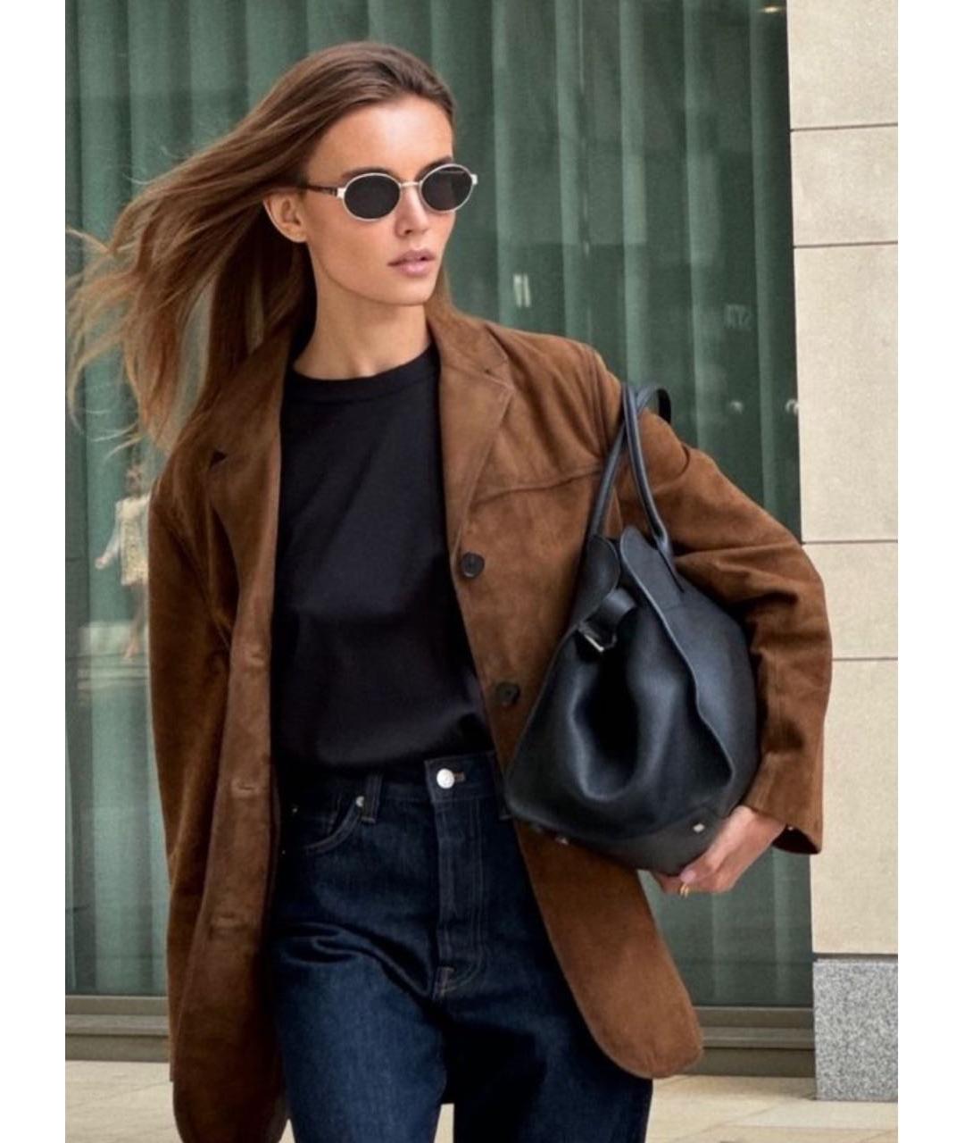 SAINT LAURENT Черные металлические солнцезащитные очки, фото 6