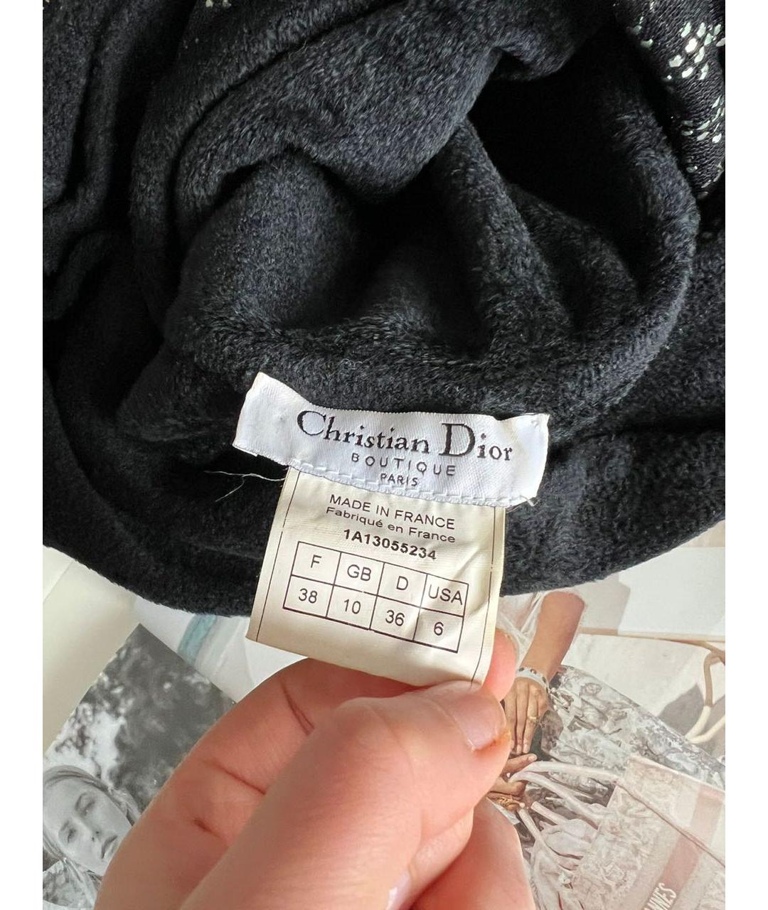 CHRISTIAN DIOR Черный джемпер / свитер, фото 7