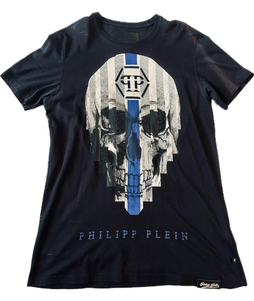 PHILIPP PLEIN Черная хлопковая футболка, фото 5