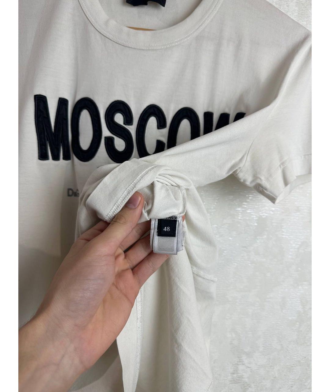 DOLCE&GABBANA Белая хлопковая футболка, фото 4