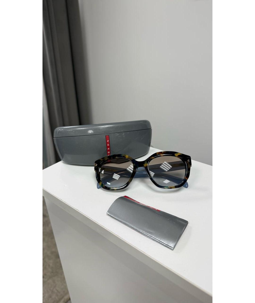 PRADA Мульти пластиковые солнцезащитные очки, фото 5