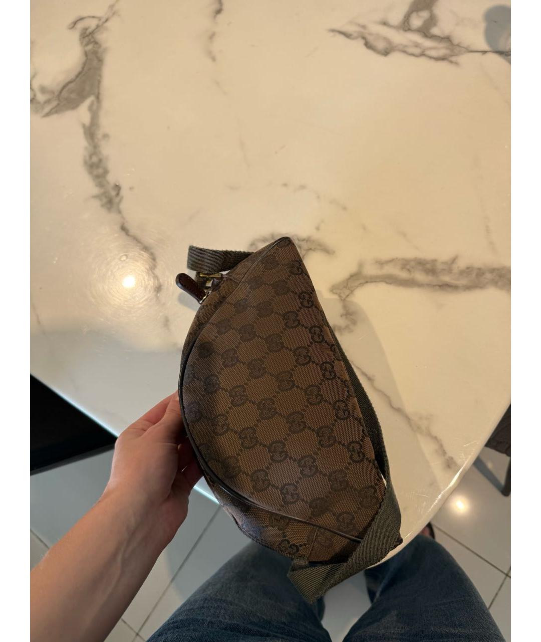 GUCCI Коричневая сумка с короткими ручками, фото 8