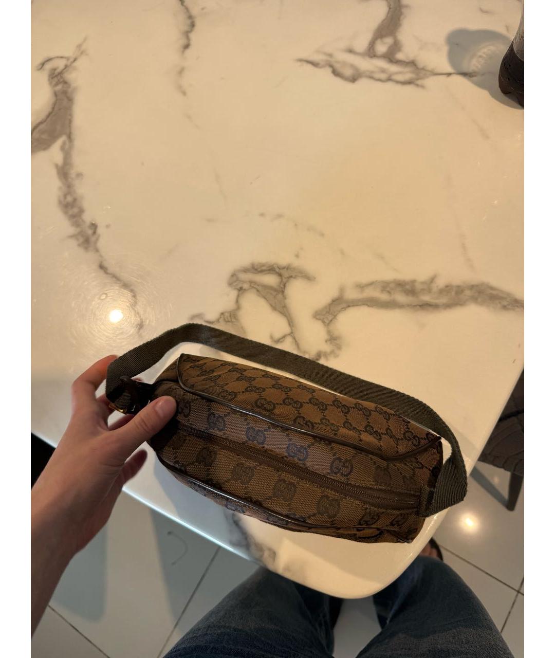 GUCCI Коричневая сумка с короткими ручками, фото 3