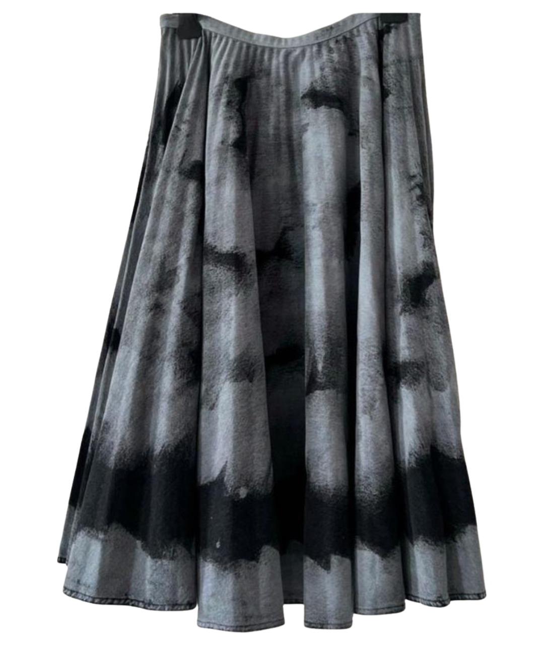 CHRISTIAN DIOR Серая юбка макси, фото 1